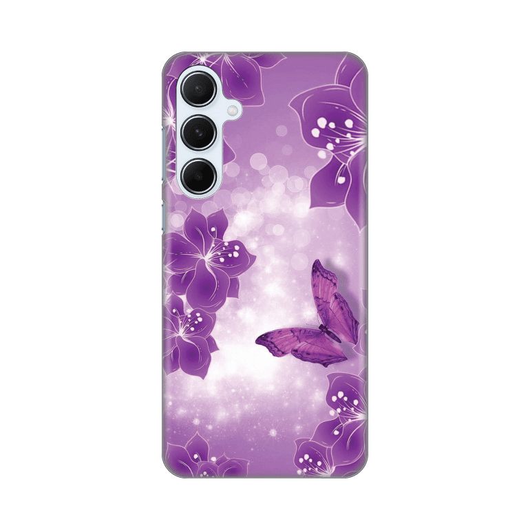 Maska za mobilni telefon Samsung Galaxy A55 5G BUTTERFLY AND FLOWERS PRINT