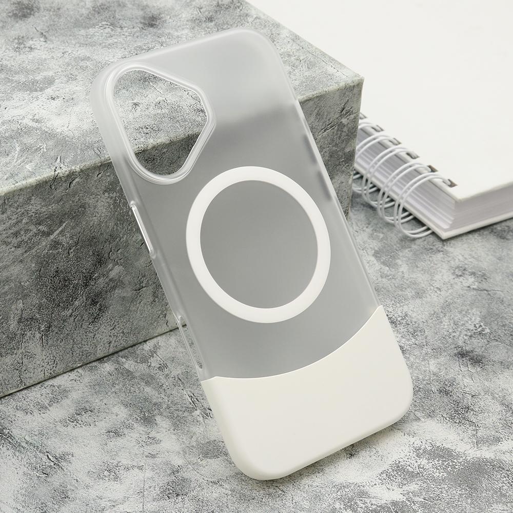 Maska za mobilni telefon iPhone 16 PUZZLE, Bela