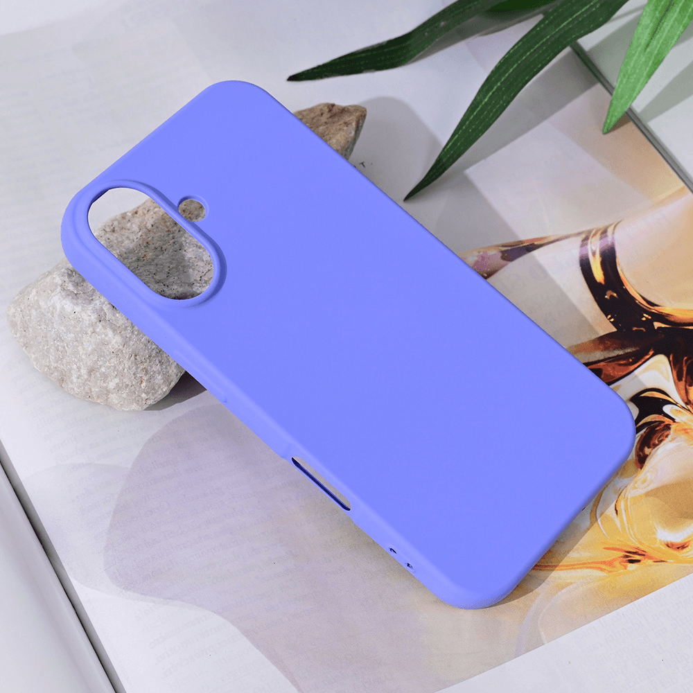 Maska za mobilni telefon iPhone 16 TERACELL SOFT VELVET, Ljubičasta