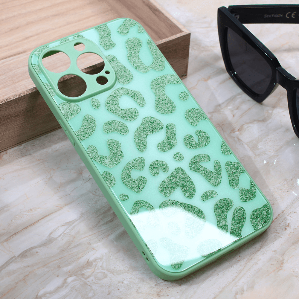 Maska za mobilni telefon iPhone 13 Pro Max SHINY GLASS, Svetlozelena