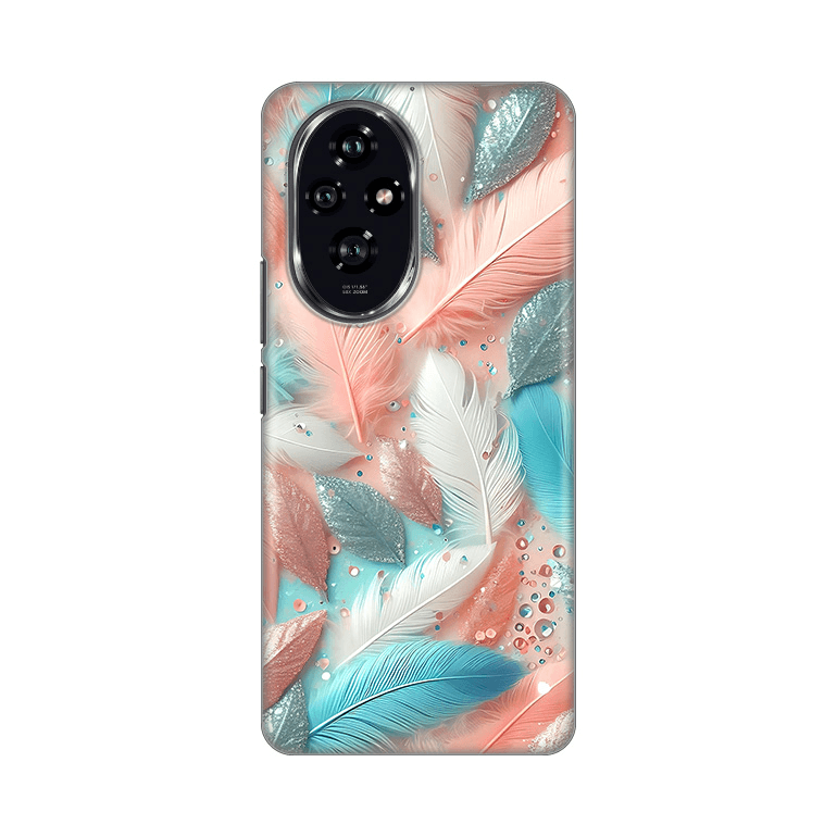 Maska za mobilni telefon Honor 200 PASTEL FEATHERS PRINT