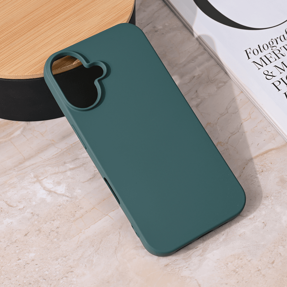 Maska za mobilni telefon iPhone 16 TERACELL GIULIETTA MAT, Zelena