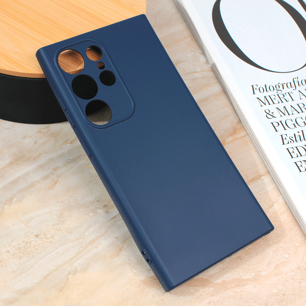 Maska za mobilni telefon Samsung Galaxy S24 Ultra TERACELL GIULIETTA MAT, Tamnoplava