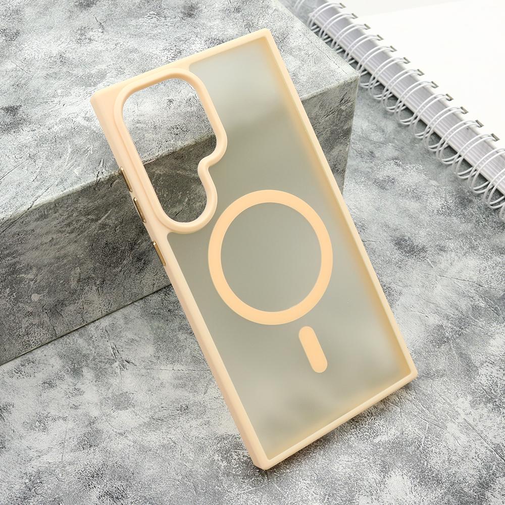 Maska za mobilni telefon Samsung Galaxy S24 Ultra 5G SILKY MATTE, Magsafe, Roze