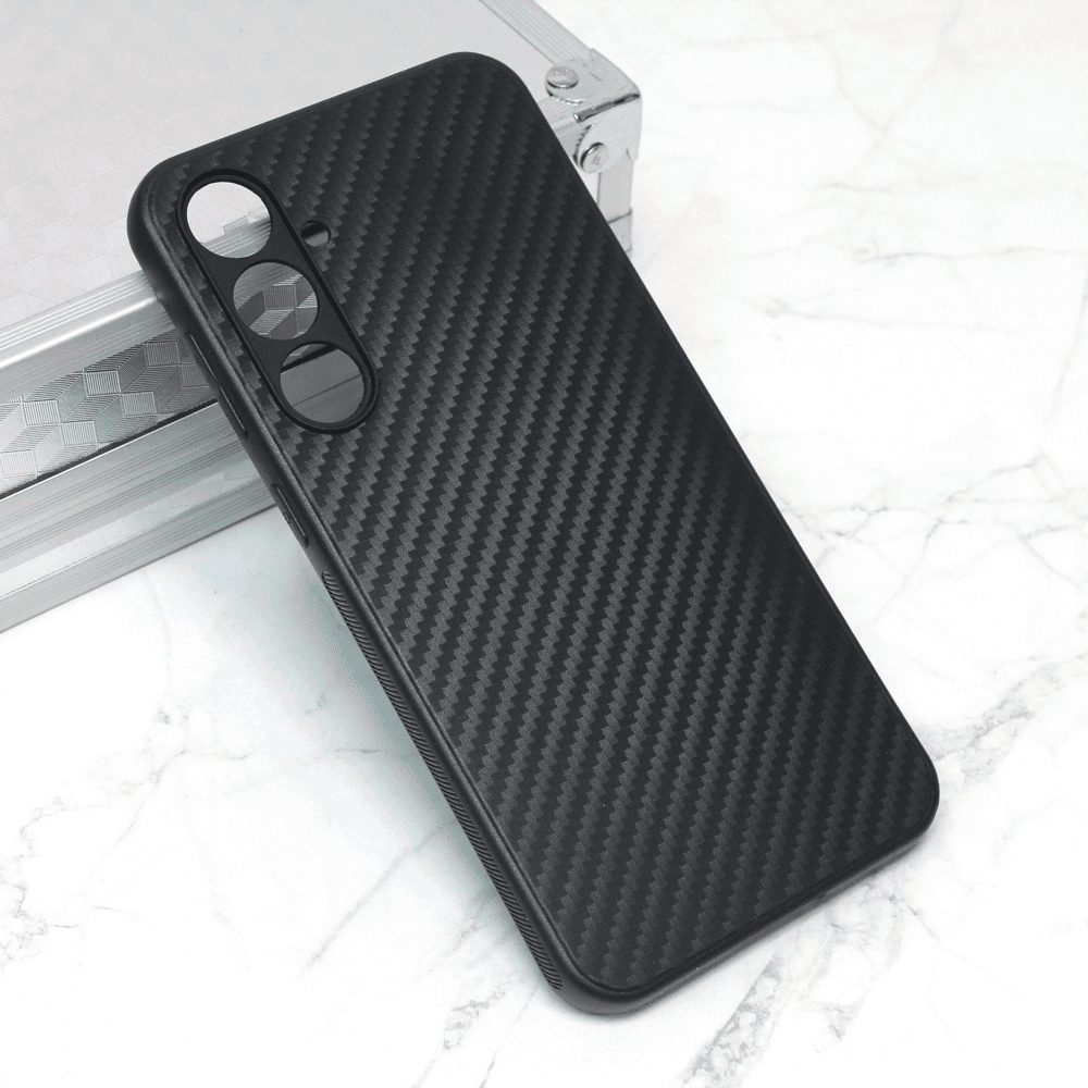 Maska za mobilni telefon Samsung Galaxy S23 FE CARBON FIBER, Crna