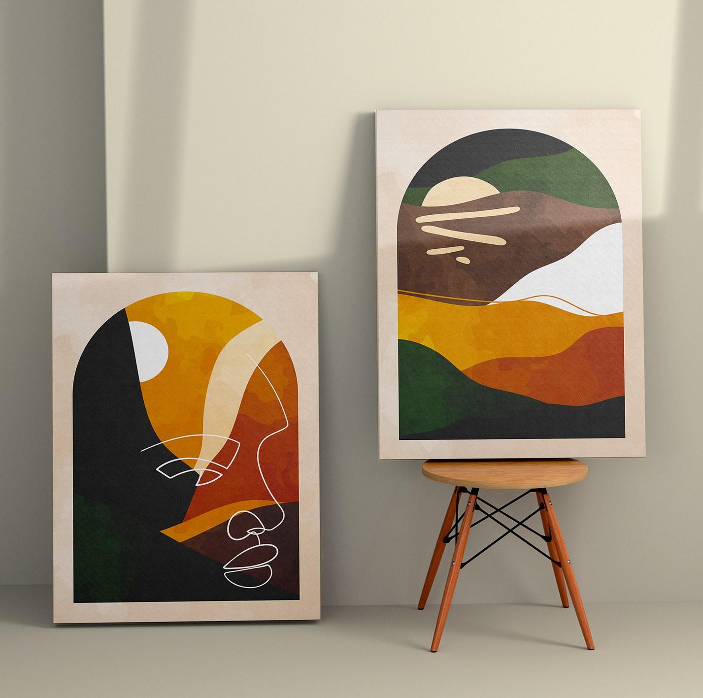 Wallity Slika na platnu iz 2 dela