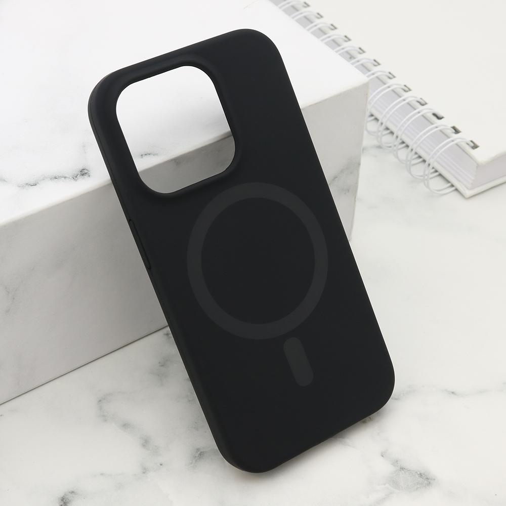 Maska za mobilni telefon iPhone 15 Pro Max PURE, Magsafe, Crna