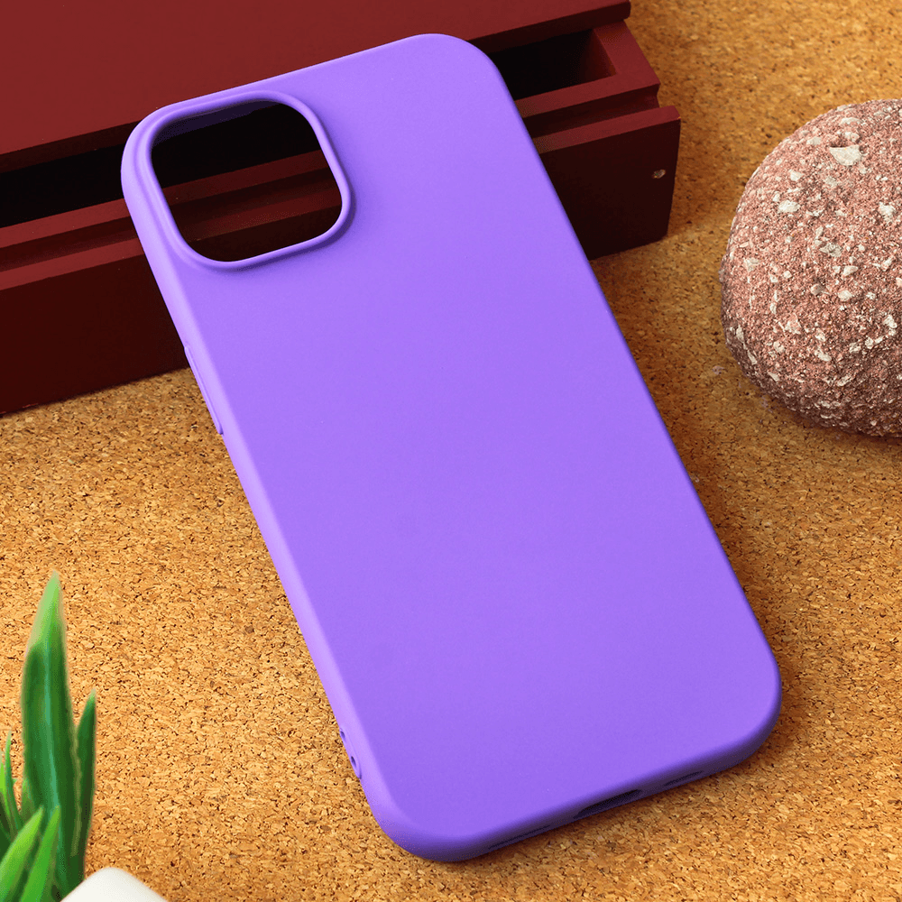 Maska za mobilni telefon iPhone 15 TERACELL GIULIETTA MAT, Ljubičasta