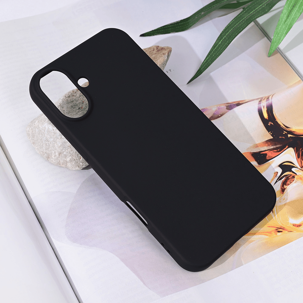 Maska za mobilni telefon iPhone 16 Plus TERACELL SOFT VELVET, Crna