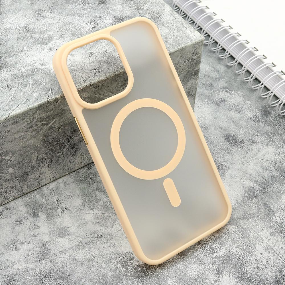 Maska za mobilni telefon iPhone 15 Pro Max SILKY MATTE, Magsafe, Roze