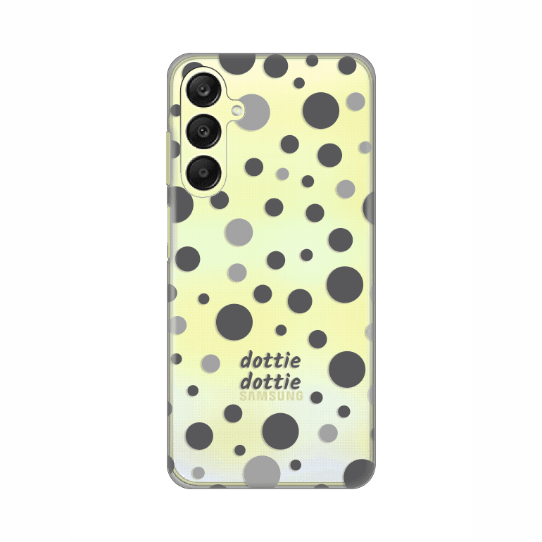 Maska za mobilni telefon Samsung Galaxy A25 5G DOTTIE DOTTIE GRAY PRINT SKIN