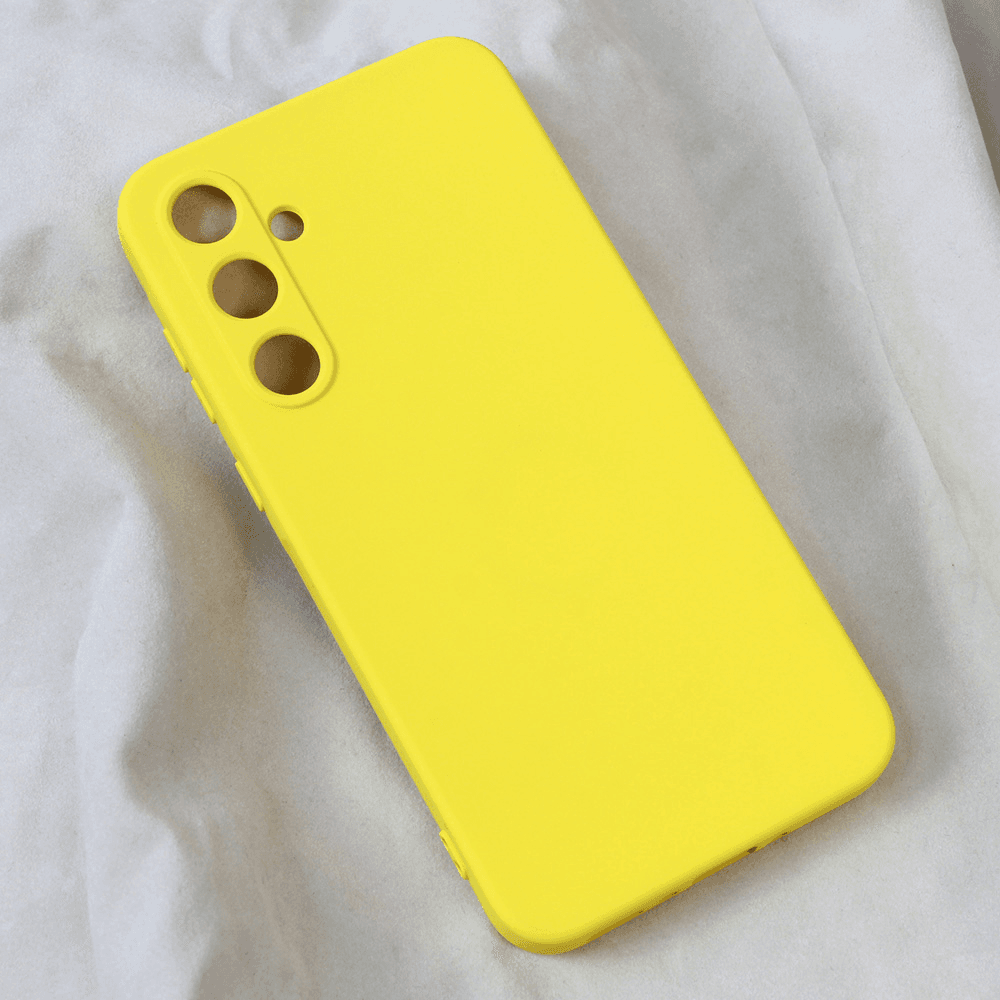 Maska za mobilni telefon Samsung Galaxy A35 5G TERACELL SOFT VELVET, Žuta