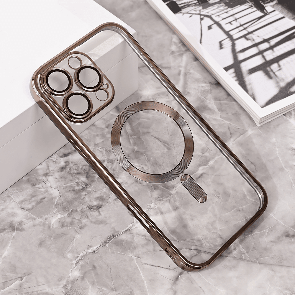 Maska za mobilni telefon iPhone 16 Pro Max LUX, Magsafe, Siva