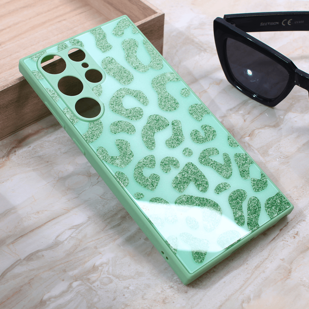 Maska za mobilni telefon Samsung Galaxy S23 Ultra SHINY GLASS, Svetlozelena