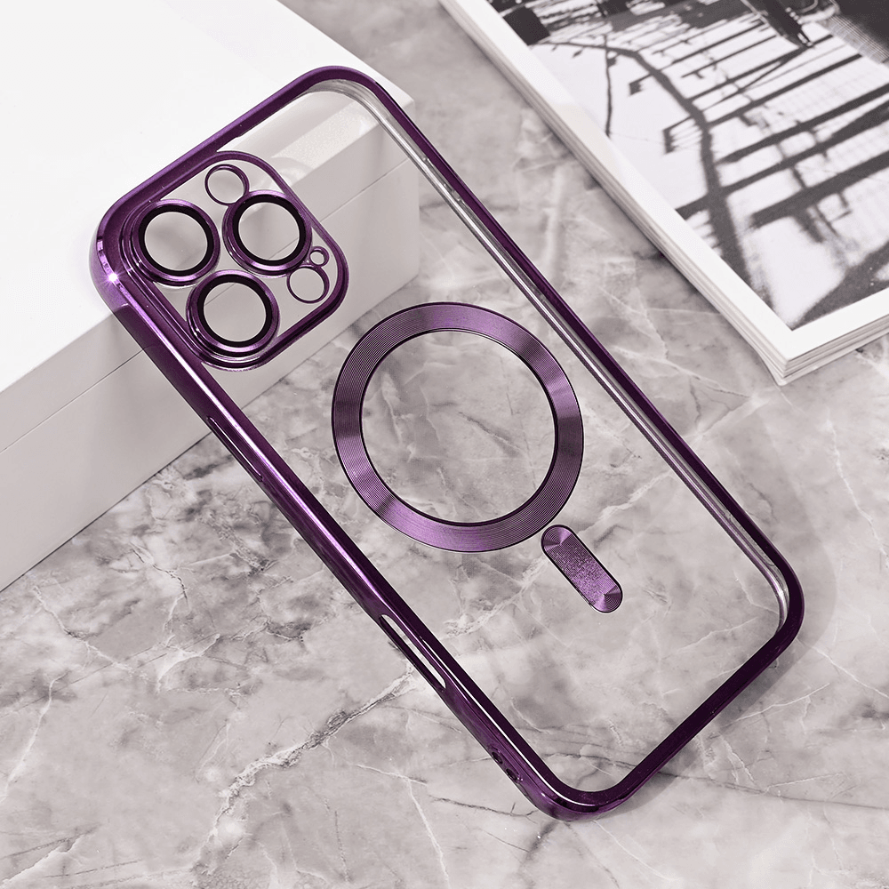 Maska za mobilni telefon iPhone 16 Pro Max LUX, Magsafe, Ljubičasta