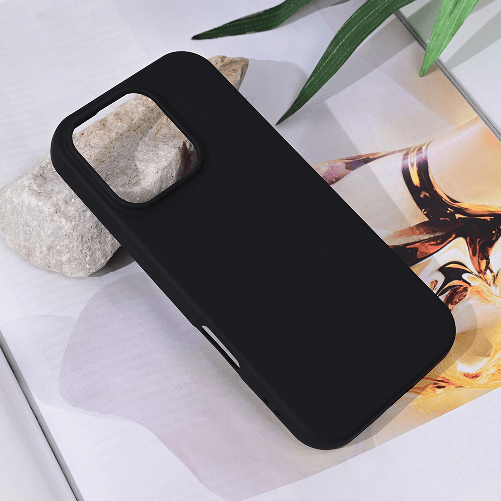 Maska za mobilni telefon iPhone 16 Pro TERACELL SOFT VELVET, Crna