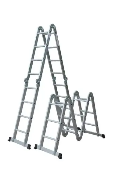 TMC Zglobne merdevine, Aluminijumske, 4x4, 4,6m