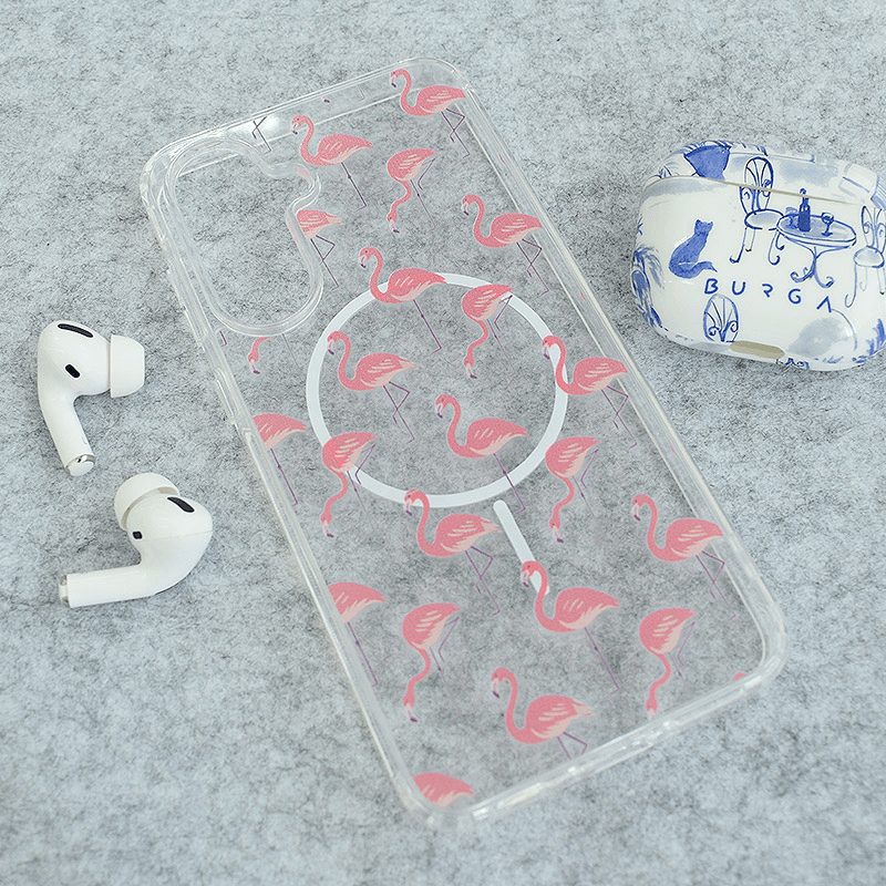 Maskica za Samsung A36 5G/A366B/A56 5G/A566B Mag Case Nanobit Print Tropical Flamingos