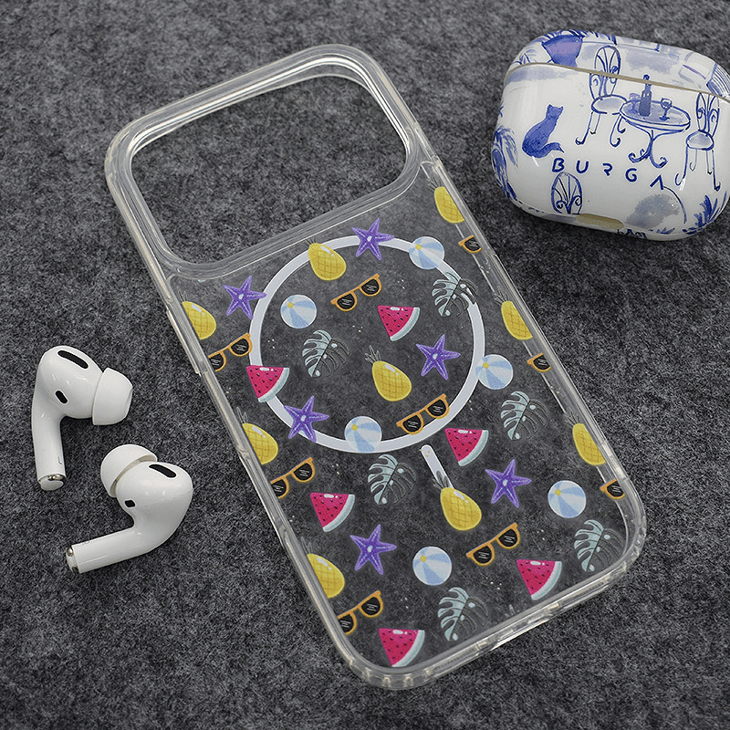 Maskica za iPhone 17 Pro Mag Case Nanobit Print Sunny Paradise