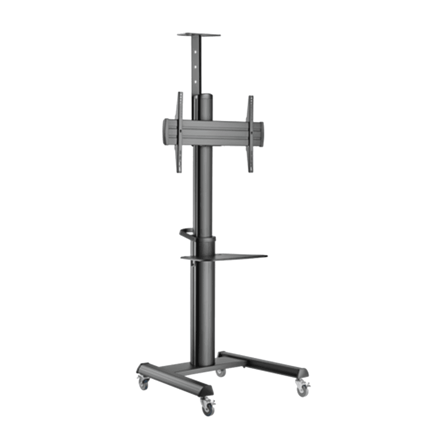 Gembird TV stalak TVS-70T-02, aluminiјum na točkovima, crni