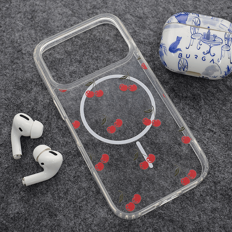 Maskica za iPhone 17 Pro Max Mag Case Nanobit Print Sweet Cherry