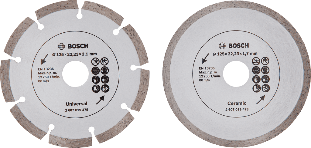 Bosch Set dijamantskih reznih ploča 2607019484, 125 mm