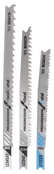 Bosch Set listova za ubodnu testeru 2607010516, Za drvo i metal