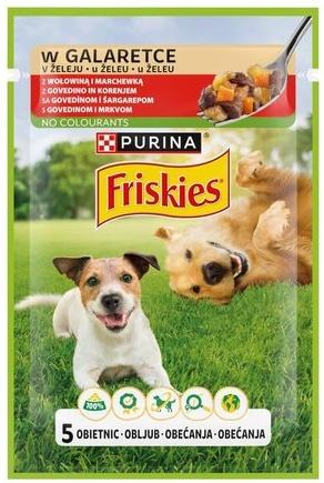 FRISKIES PURINA Vlažna hrana za pse u sosu sa govedinom i šargarepom, 85g