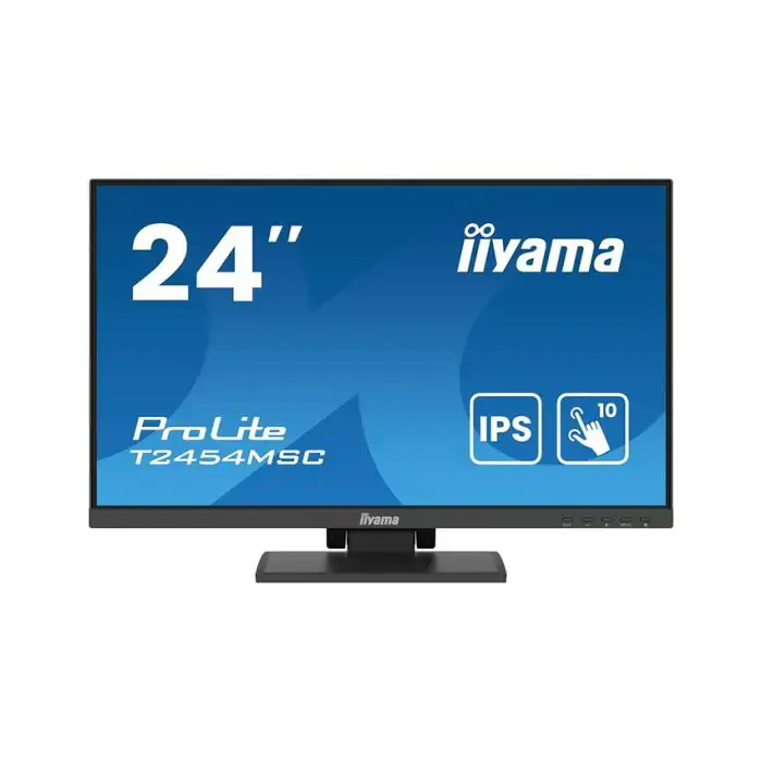 Iiyama Monitor T2454MSC-B2AG, 23.8", IPS, 1920x1080px, 75Hz, 1ms, HDMI, DP