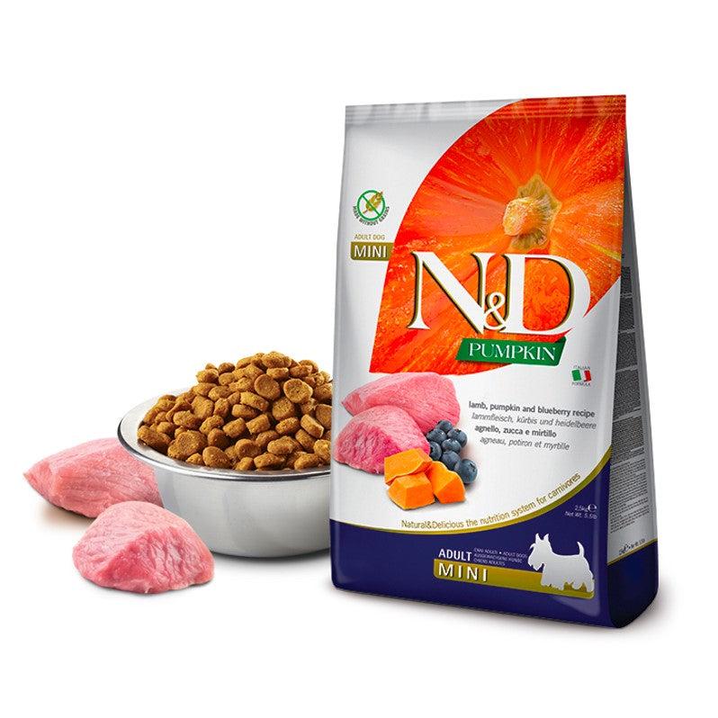 N&D Suva hrana za pse sa ukusom jagnjetine, bundeve i borovnice Mini 2.5kg