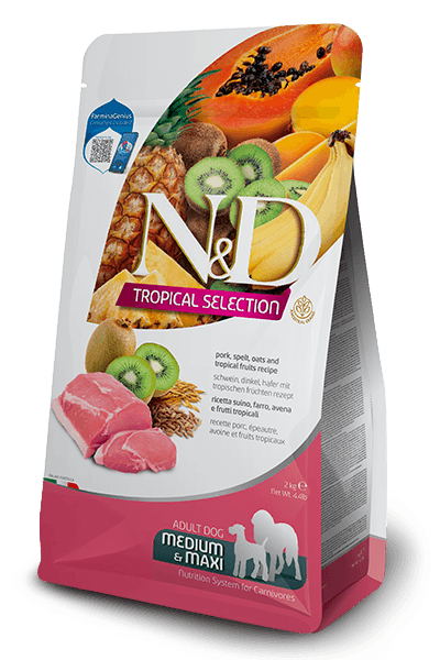 N&D Tropical Selection Medium&Maki Adult 10kg. - svinjetina, pira, ovas i tropsko voće