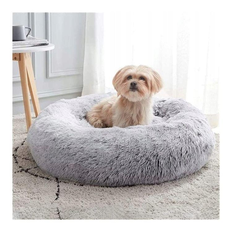 PETSI Plišani krevet za kućne ljubimce 100cm, Sivi