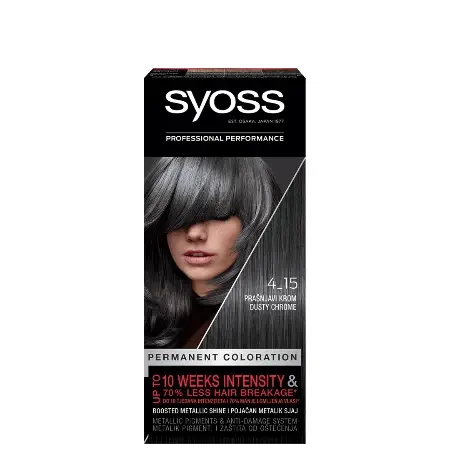 Syoss Farba za kosu 4-15 Permanent Coloration, Prašnjavi Krom