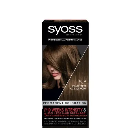 Syoss Farba za kosu 5-8 Permanent Coloration, Lešnik smeđa