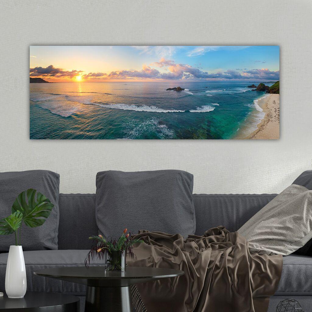Wallity Dekorativna slika na platnu, 30x80cm, Šarena