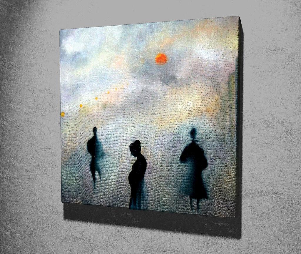 Wallity Dekorativna slika na platnu, 45x45cm, Šarena