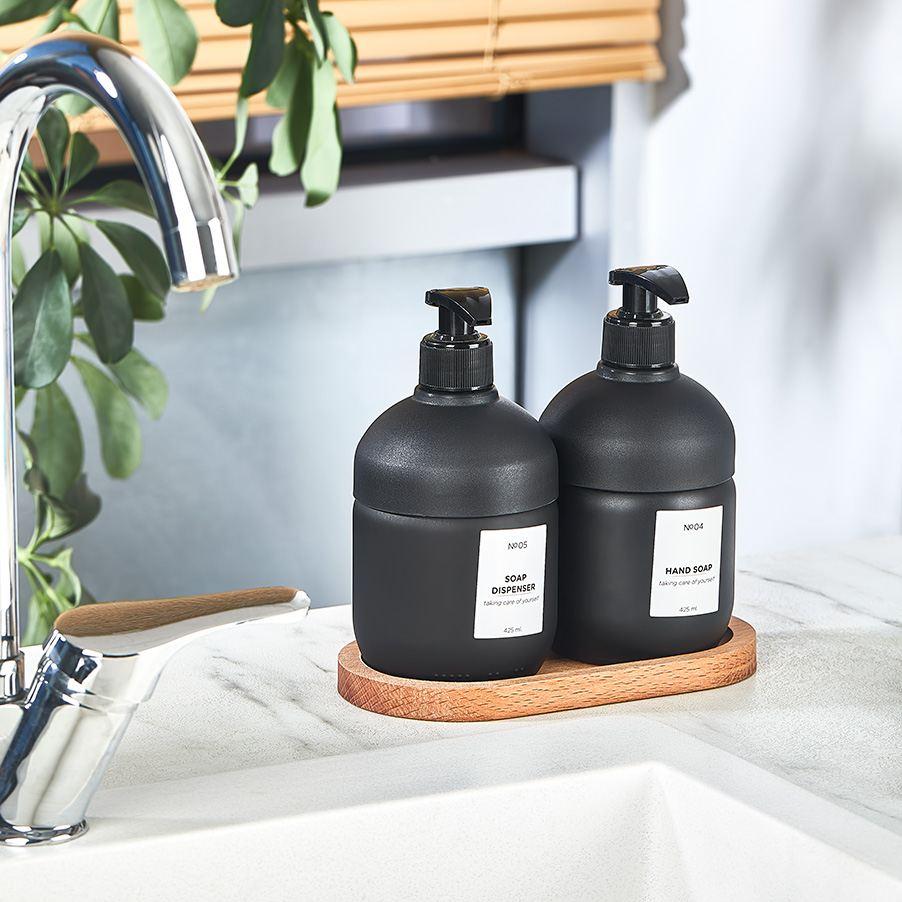 Hermia Set za kupatilo, 3 komada, Crni