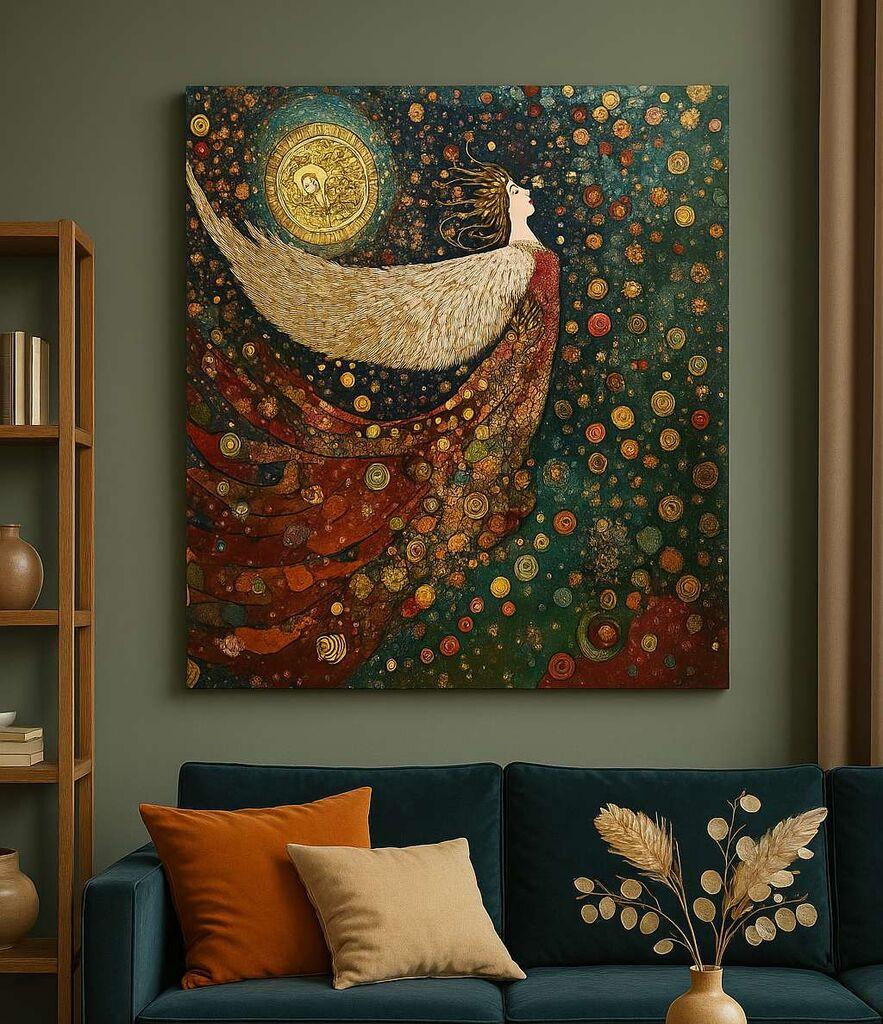 Wallity Dekorativna slika na platnu, 50x70cm, Šarena