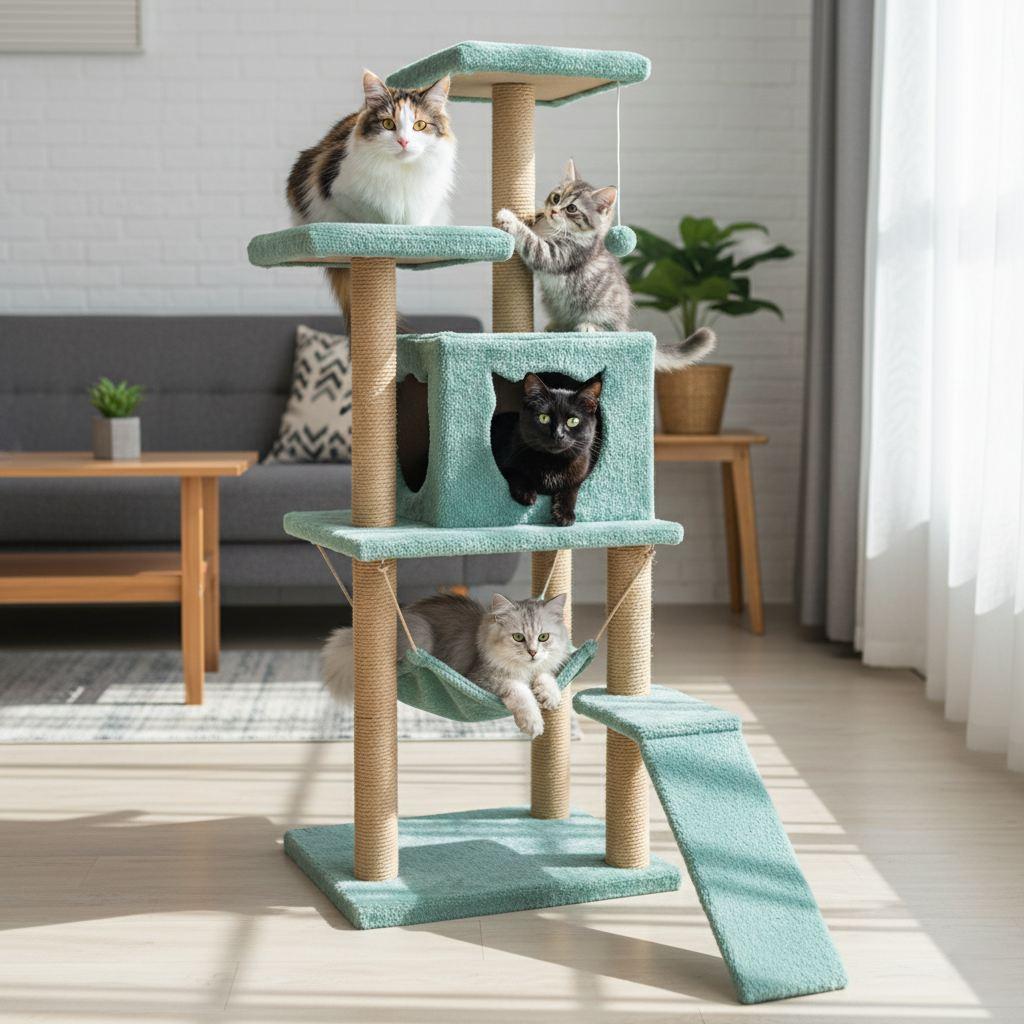 Paws & Whiskers Kućica za mačke, Tirkizna