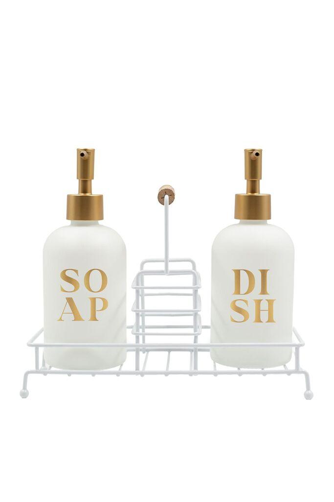 Hermia Set dozera za sapun, 3 komada, Bela