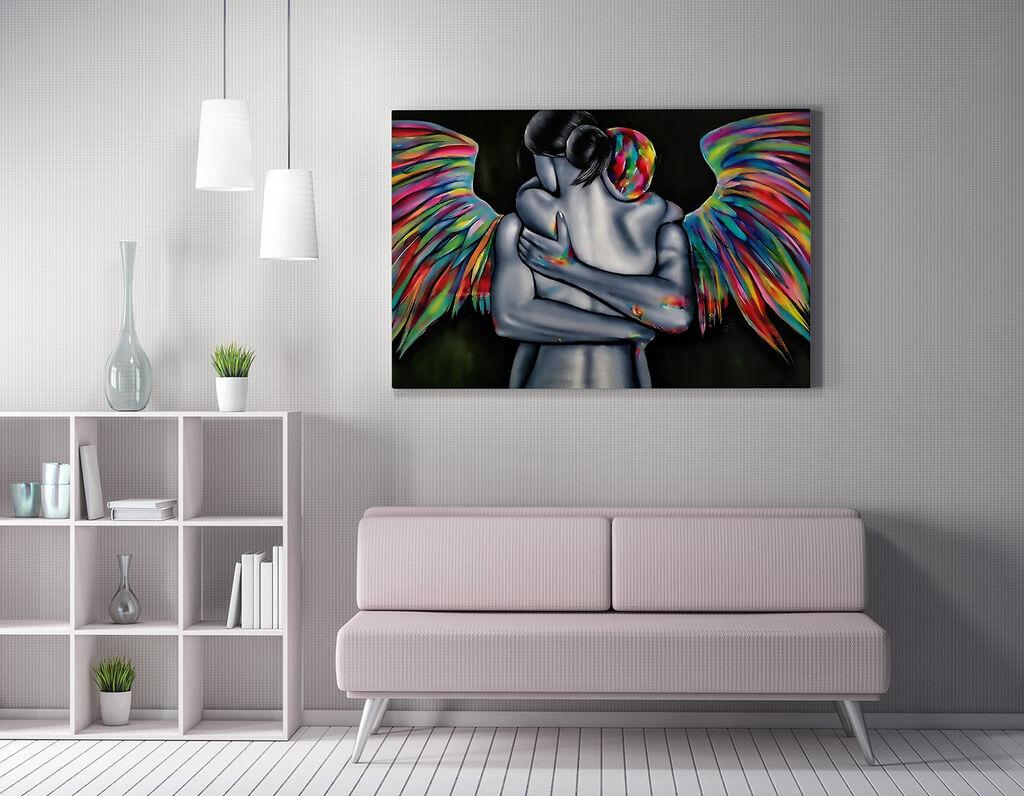 Wallity Dekorativna slika na platnu, 50x70cm, Šarena