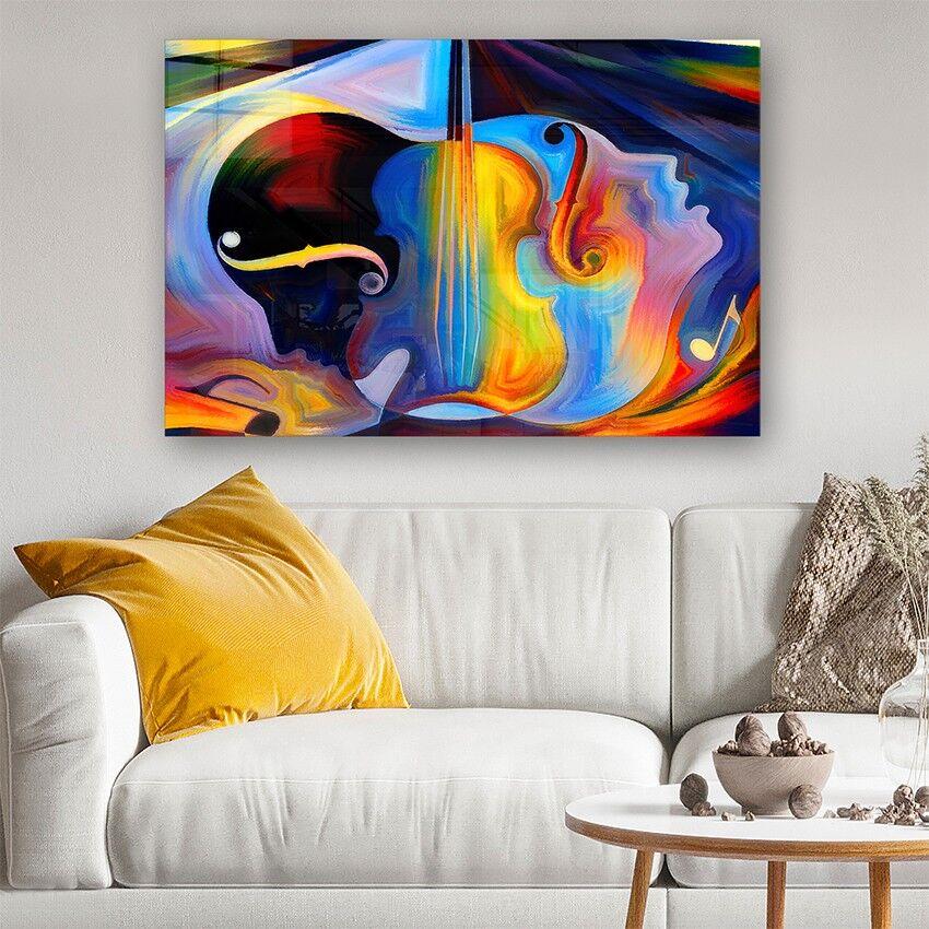 Wallity Dekorativna slika na kaljenom staklu, 70x100cm, Šarena