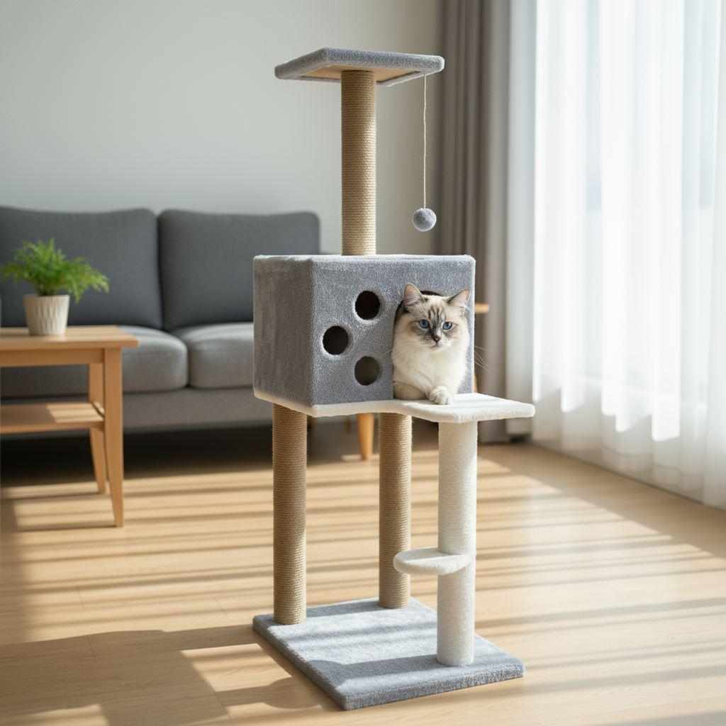 Paws & Whiskers Kućica za mačke, Siva