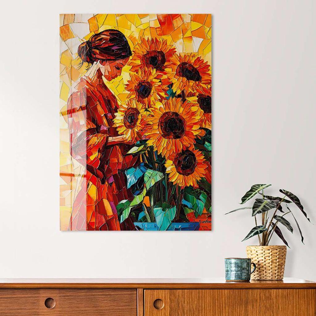 Wallity Dekorativna slika na kaljenom staklu, 30x40cm, Šarena