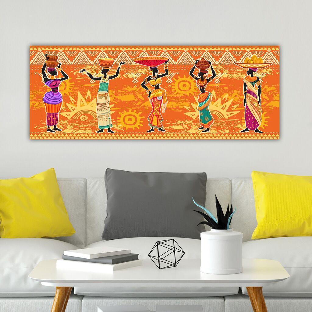 Wallity Dekorativna slika na platnu, 30x80cm, Šarena