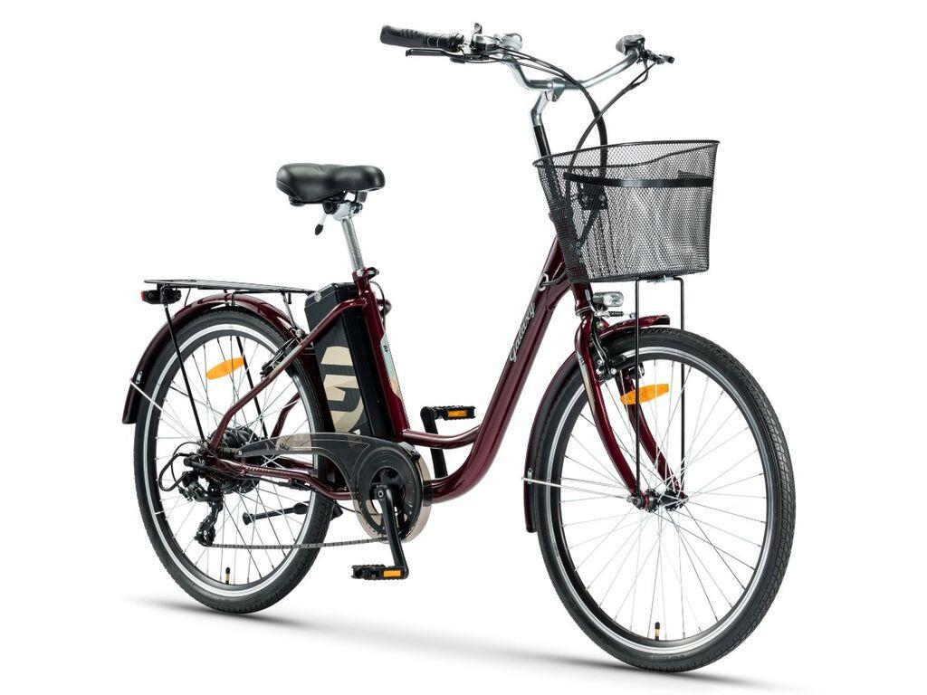Galaxy Električni bicikl Barcelona 26", 250W, 36V/10.4Ah, Bordo