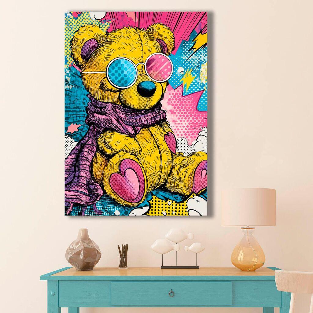 Wallity Dekorativna slika na platnu, 70x100cm, Šarena