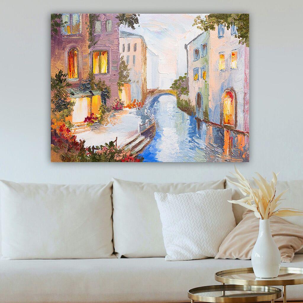 Wallity Dekorativna slika na platnu, 70x100cm, Šarena