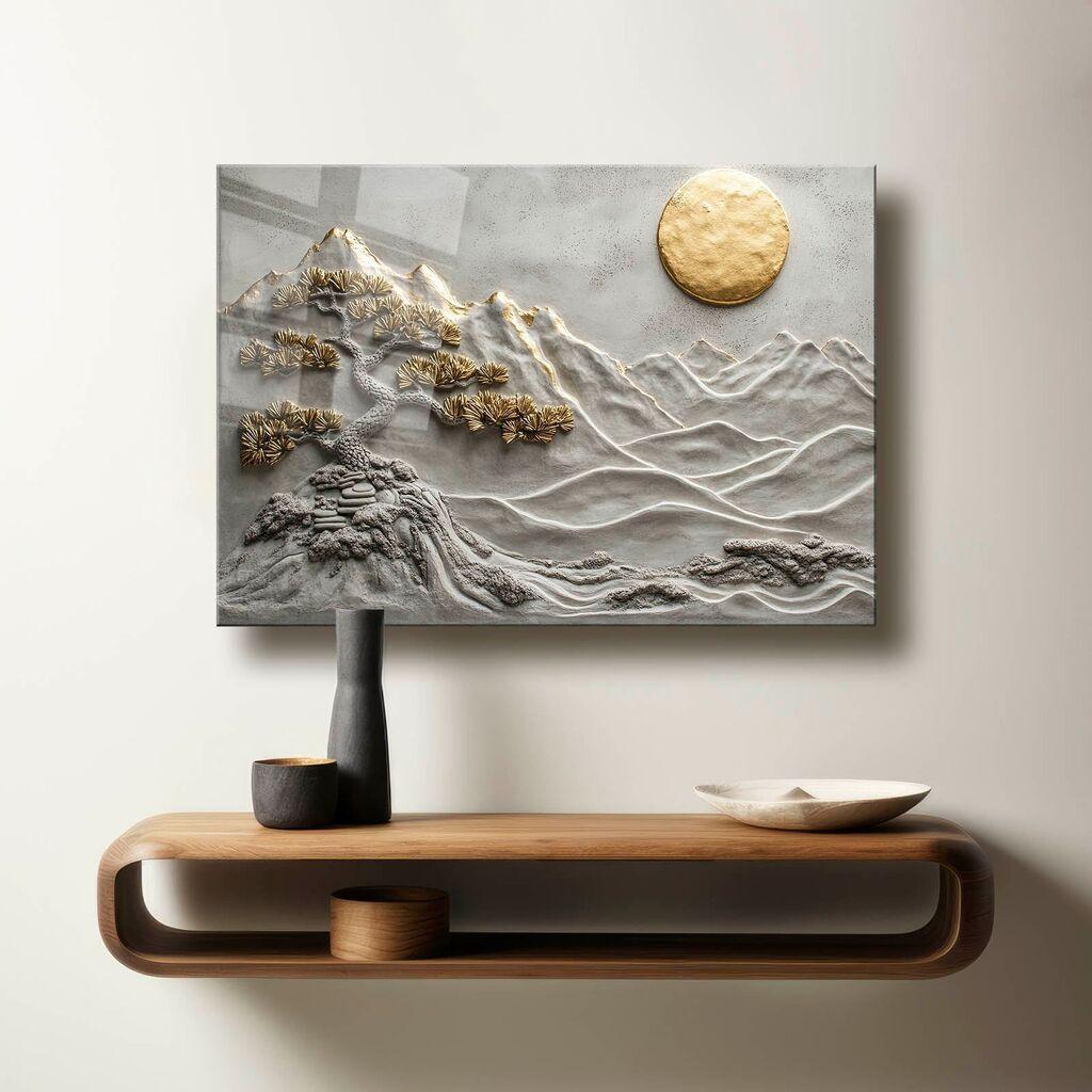 Wallity Dekorativna slika na kaljenom staklu, 50x70cm, Šarena