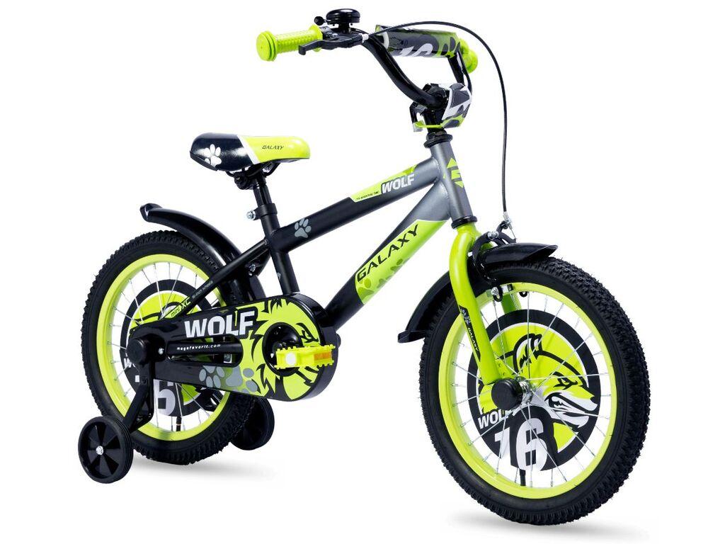 Galaxy Dečiji bicikl Wolf 16", Crno-zeleni